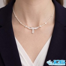 گردنبند سنگ کریستال کوارتز