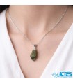 گردنبند سنگ تورمالین سبز بدون زنجیر