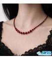گردنبند سنگ عقیق کارنلین سرخ