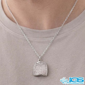 گردنبند سنگ کریستال کوارتز درنجف طبیعی