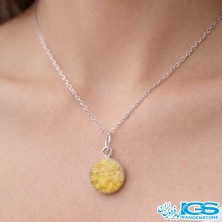 گردنبند سنگ راف کریستال کوارتز بدون زنجیر