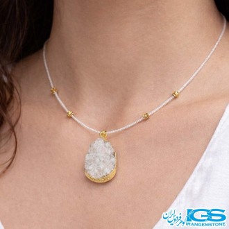 گردنبند سنگ کریستال کوارتز