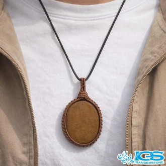 گردنبند جاسپر بدون زنجیر