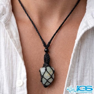 گردنبند فلوریت بافت مکرومه