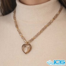 گردنبند کوارتزدودی تراش جواهری