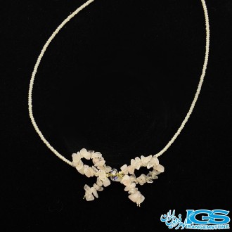 گردنبند سنگ رزکوارتز