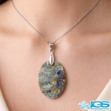 گردنبند سنگ آزوریت بدون بند