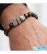 دستبند پیریت مکرومه بافی