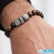 دستبند پیریت مکرومه بافی