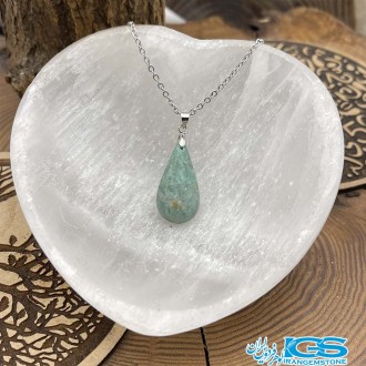 گردنبند سنگ آمازونیت بدون زنجیر Amazonite