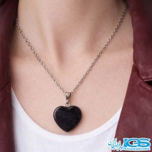 گردنبندسنگ بلک ابسیدیان قلب