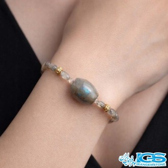 دستبند لابرادوریت تراش جواهری
