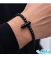 دستبند اونیکس منشور دار مردانه