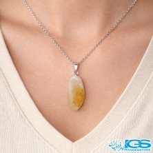 گردنبند سیترین راف تامبل بدون زنجیر