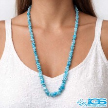 گردنبند آپاتیت آبی چیپسی – سنگ آرامش و شهود