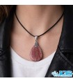 گردنبند سنگ کریستال چری کوارتز بدون زنجیر
