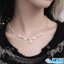 گردنبند سنگ کریستال کوارتز