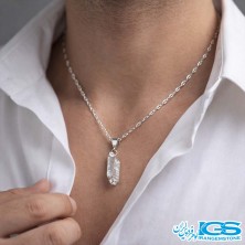 گردنبند سنگ کریستال کوارتز فانتوم