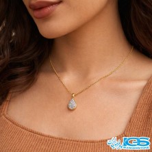 گردنبند سنگ کریستال کوارتز بدون زنجیر