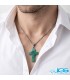 گردنبند آونتورین سبز اصل طرح صلیب | سنگ شانس و انرژی مثبت