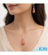 گردنبند دلربا نیم ست با زنجیر