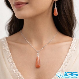 گردنبند دلربا نیم ست با زنجیر