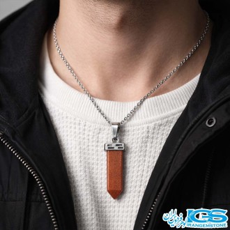 گردنبند منشور سنگ دلربا بدون زنجیر