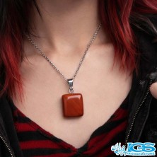 گردنبند جاسپر راف با زنجیر