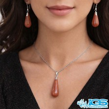 گردنبند دلربا نیم ست با زنجیر