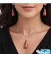 گردنبند دلربا نیم ست با زنجیر