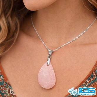 گردنبند سنگ رودونیت بدون زنجیر