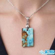 گردنبند فیروزه نیشابور بدون زنجیر