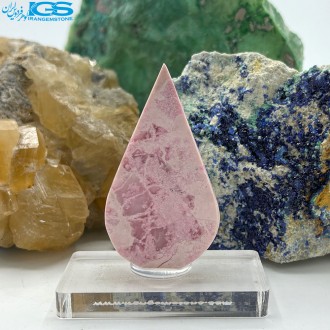 سنگ دکوری رودونیت تراش اشک Rhodonite