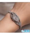 دستبند کوارتزدودی اصل مکرومه بافی فری سایر