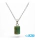 گردنبند زمرد اصل هند (بازنجیر استیل)