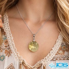 گردنبند سیترین بدون زنجیر