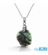 گردنبند زمرد راف اصل هند (بازنجیر استیل)