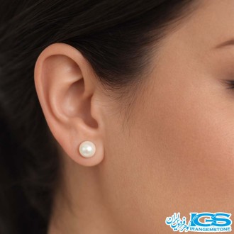 گوشواره مروارید میخی - آرامش و عشق