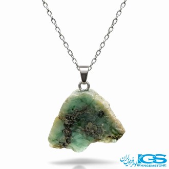 گردنبند زمرد راف اصل هند (بدون زنجیر استیل)