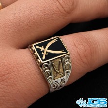 انگشتر نقره مردانه ترک طرح شمشیر