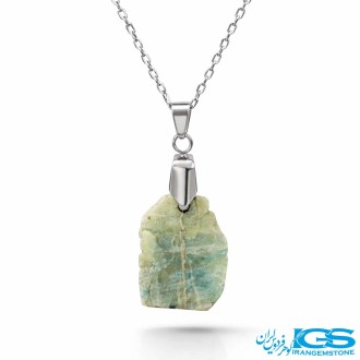 گردنبند زمرد راف اصل هند (بازنجیر استیل)