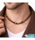 گردنبند سنگ چشم ببر مکرومه بافی