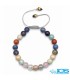 دستبند هفت چاکرا  سوفاروسکی مکرومه بافی