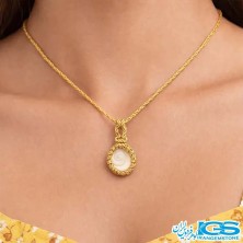 گردنبند آمونیت مکرومه بافی