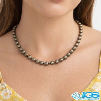 گردنبند پیریت مکرومه بافی