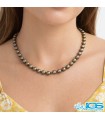 گردنبند پیریت مکرومه بافی