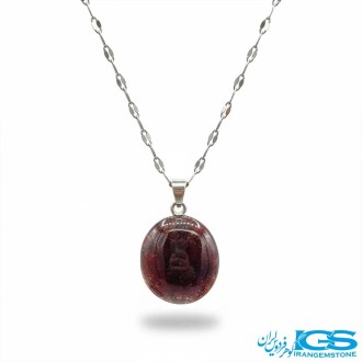گردنبند گارنت سرخ راف