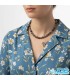 گردنبندسنگ بلک ابسیدیان مکرومه بافی