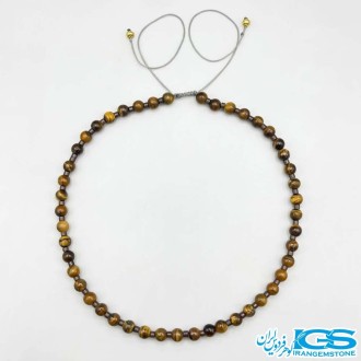 گردنبند چشم ببر اصل مکرومه بافی