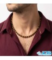 گردنبند چشم ببر اصل  مکرومه بافی - ثروت و قدرت